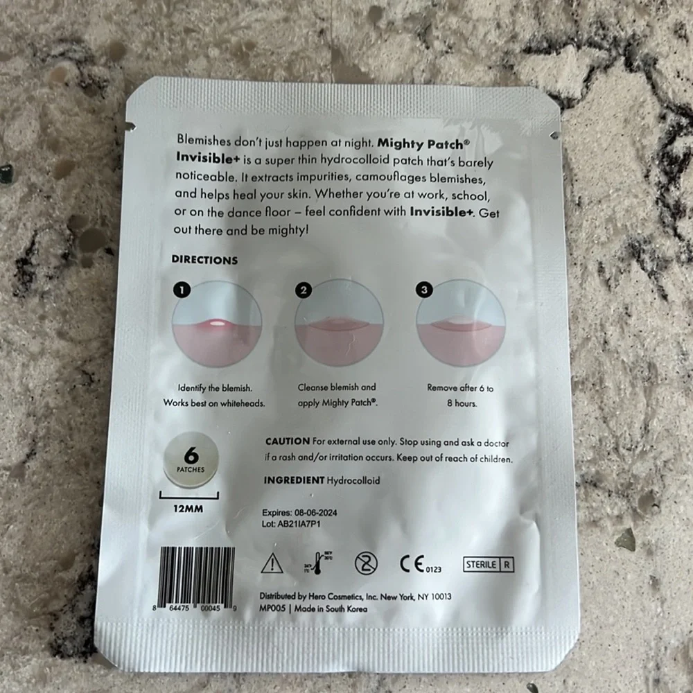 4/$14 Mighty Patch Blemish Patches, 6-pack, Invisible+, NEW
